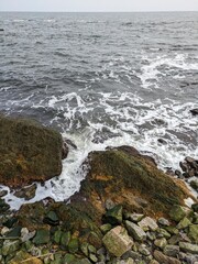 waves and rocks