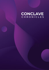 3D Abstract Purple Wave Background Illustration For Poster, banner and cover design