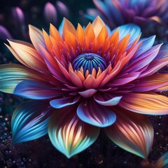 lotus flower in the sun