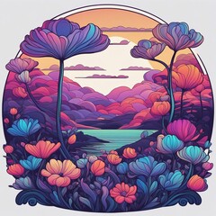 background with flowers