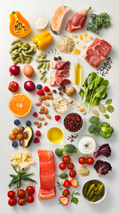 Nutritional Harmony: A Comprehensive MZ Dietary Plan Display