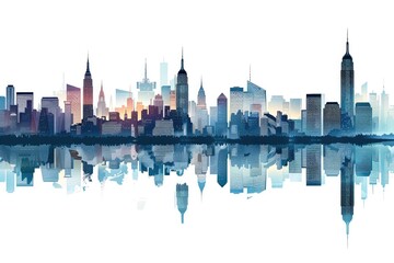 Vector silhouettes of city skylines from around the world