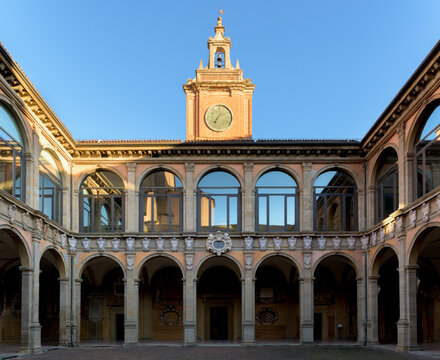 The Archiginnasio of Bologna, Italy