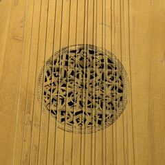 Sound hole with  rosette
