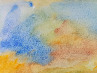 Abstract watercolor background. Fluid painting abstract texture. Colorful gradient