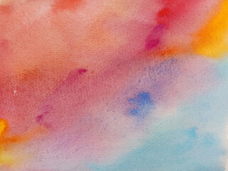 Abstract watercolor background. Fluid painting abstract texture. Colorful gradient