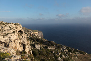 Fototapeta na wymiar Malta view on a sunny spring day