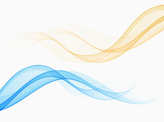Collection of abstract waves, design element, divider, background.