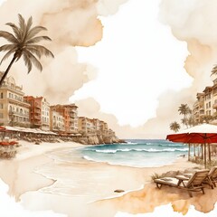 Aquarell Design Hintergrund Grafik Vorlage Wasserfarben