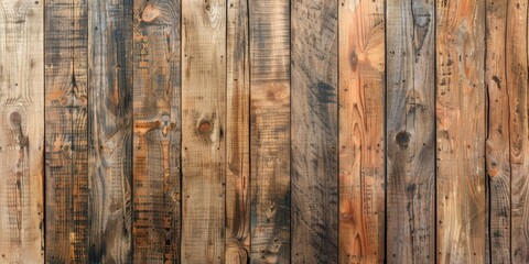 A wooden background with a lot of texture and grain. The wood is old and worn, giving the image a rustic and natural feel