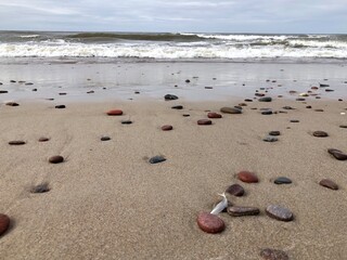 footsteps on the beach
