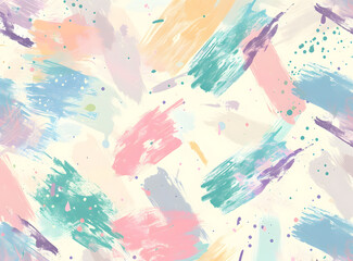 Bright Pastel pattern with splashes of paint. Abstract Painted texture.