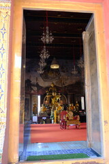 buddhist temple at night,buddha statue,thai temple, temple, thai buddha