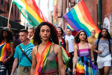 group of people at LGBTQ, pride