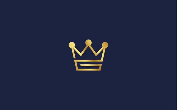 recommend clip art: letter g with crown logo icon design vector design template inspiration