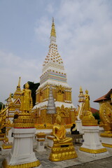 Fototapeta premium Wat Mahathat ,thai,thai temple,Nakonphanom,temple