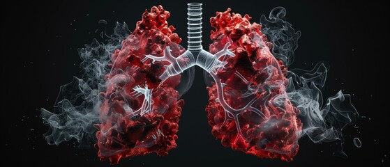 Lung health in jeopardy a detailed account of embolism i - obrazy, fototapety, plakaty