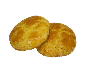 Brazilian corn breads on transparent background