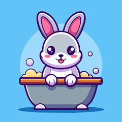 cute-rabbit-is-taking-a-bath-cartoon-icon-illustra