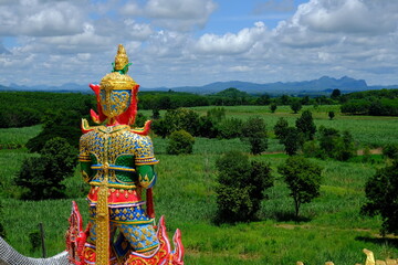 temple, thai temple, God of Wealth,The Guardian Deities of Four Parts of Earth,Vessavana
