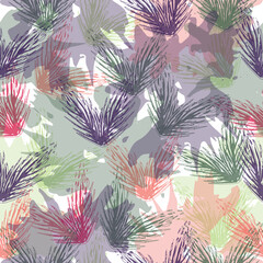 Fototapeta premium Seamless pattern. Multicolored hearts.