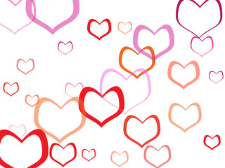 Symbol of love. Copy space.