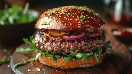 Beef grilled burger