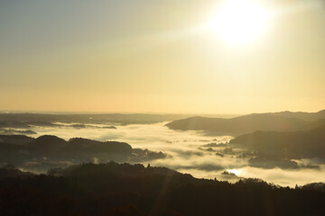 Sea of clouds in early morning