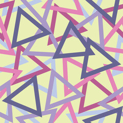 Rainbow color triangle seamless pattern