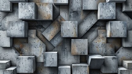 A backdrop of 3D geometrics, setting the tone for a modern visual experience