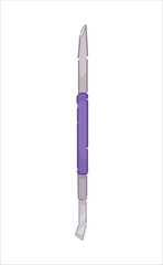Nail file on white background