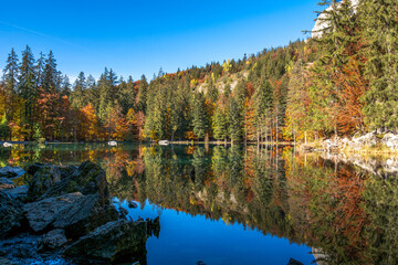 Le lac Vert en automne, Passy, Haute-Savoie