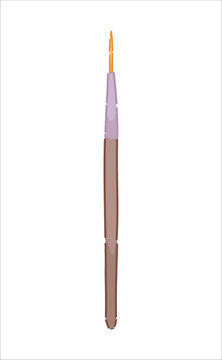 recommend clip art: Nail art brush on white background