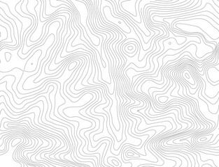 Fototapeta na wymiar Seamless vector topographic map background. Line topography map seamless pattern. Mountain hiking trail over terrain. Contour background geographic grid.