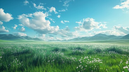 meadow and sky