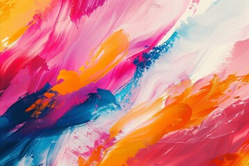An abstract blend of traditional brushwork and digital effects creating a timeless backdrop with a burst of bright colors