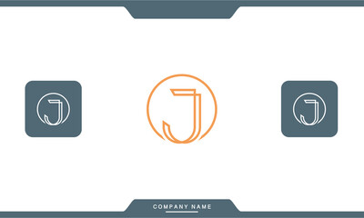 JO, OJ, J, O, Abstract Letters Logo Monogram