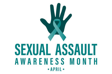 Concept design for Sexual Assault Awareness Month in April, an annual campaign promoting education and prevention of sexual violence.