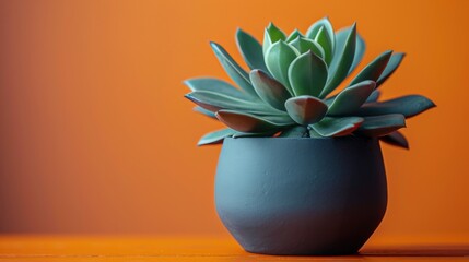Succulent Plant in White Geometric Vase
