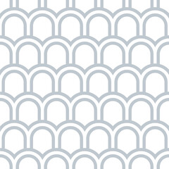 Vector seamless texture. Modern geometric background. A grid of stripes. - 779849675