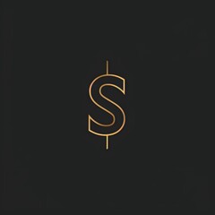 Logo illustration of Lively dollar sign in gold with dark background