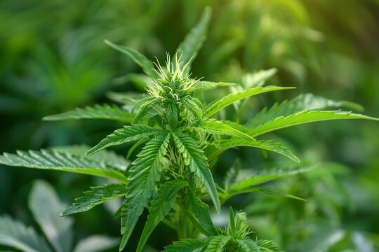 Natural marijuana plant 