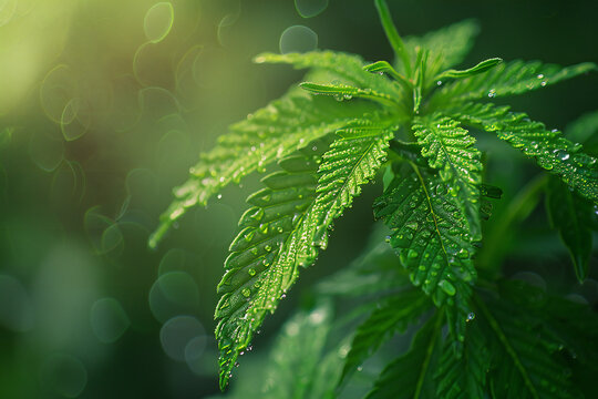 Natural marijuana plant 