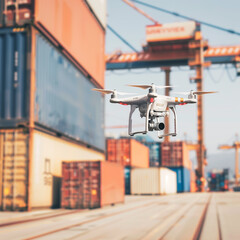drones at the seaport. The use of drones for container logistics