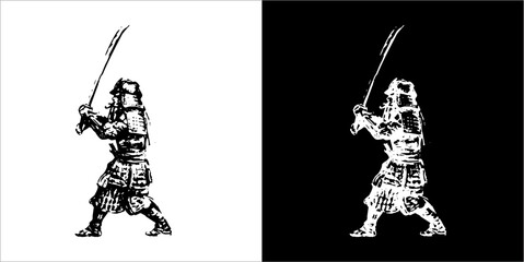 Illustration vector graphic of ninja samurai icon