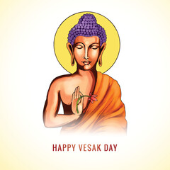 	
Happy buddha purnima vesak day traditional card background