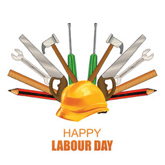 1st may happy labour day celebration card background