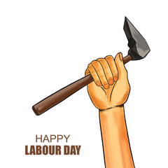 Labour day 1st may celebration card design