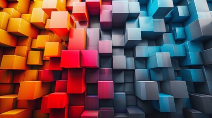 An abstract background of block cubes