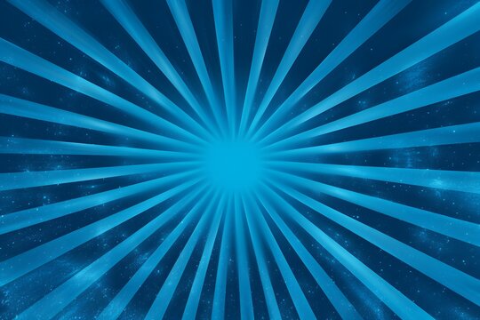 Rays of soft blue light eminating from the centre forming
